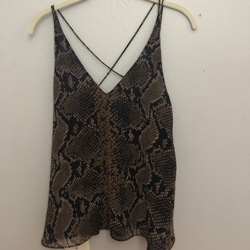 Zara Snakeskin tank top